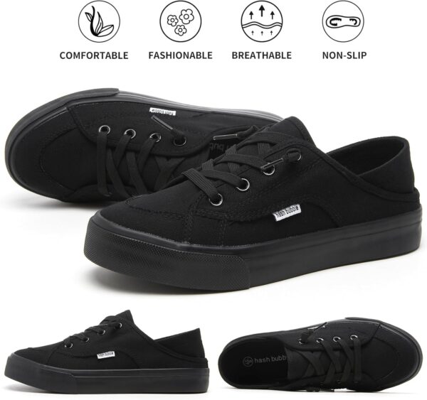 hash bubbie Women's Slip on Shoes Canvas Shoes Non Slip Fashion Sneakers for Women Low Top Loafers