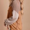 Dokotoo Womens Fashion 2025 Color Block Long Sleeve Crewneck Knitted Casual Loose Pullover Shirts Tops