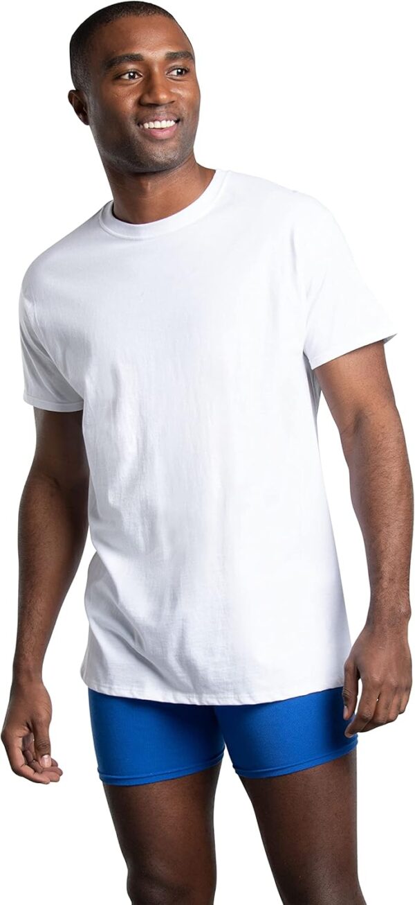 Fruit of the Loom Men's Eversoft Cotton Stay Tucked Crew T-shirt