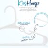 Utopia Home 60 Pack Kids Hangers - 11.5 Inch Plastic Baby Hangers for Closet - Childrens Hangers for Clothes & Infant Hangers for Closet (White)