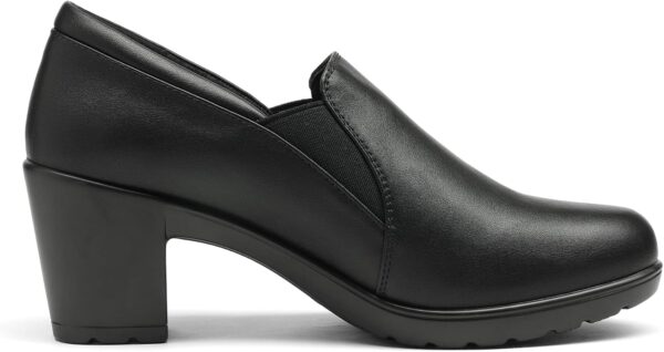 DREAM PAIRS Women's Low Chunky Block Heels Pumps Comfortable Slip-on Heeled Loafers Dress Work Shoes for Office Business