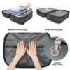Vacuum backpack with pump,compression backpack for travel,50l Airback Backpack With Vacuum Seal,Business Back Pack,USB Charging Port bags Water Resistant Travel Backpack for Women & Men