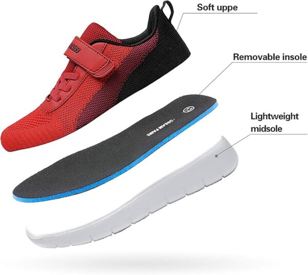 DREAM PAIRS Boys Girls Shoes Kids Tennis EZ-Ons MagicZips Athletic Running Walking Sneakers