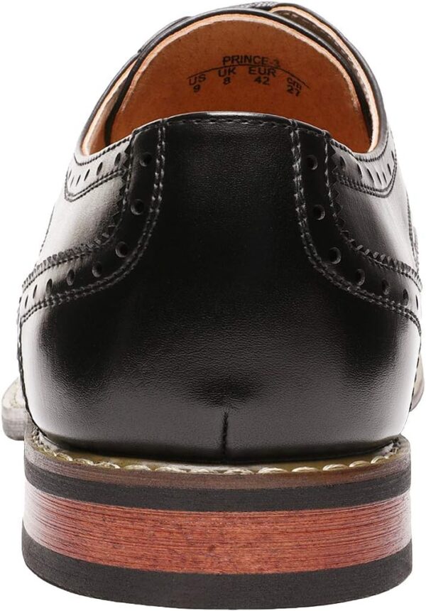Bruno Moda Italy Prince Men's Classic Modern Oxford Wingtip Lace Dress Shoes