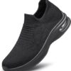 YHOON Mens Walking Shoes Slip on Lightweight Running Shoes Workout Athletic Tennis Shoes Gym Sneakers