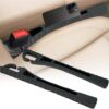 2PCS Car Seat Gap Filler, Seat Gap Filler for Cars SUV Trucks, Car Essentials, Effectively Prevent Things from Falling Off (Universal, Black)