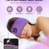 MUSICOZY Bluetooth 5.2 Headband Sleep Headphones Headband Headphones Sports Wireless Music Earphones Eye Mask Earbuds for Workout Running Travel Yoga Mom Women Cool Gadgets Unique Gifts