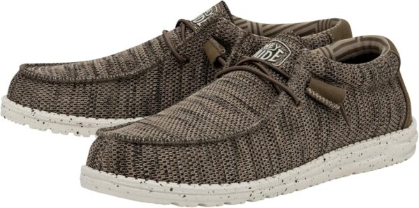 Hey Dude Men's Wally Sox | Men’s Shoes | Men's Lace Up Loafers | Comfortable & Light-Weight