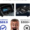 CarQiWireless Wireless Charger for Mercedes Benz C-Class 2015-2022/GLC-Class 2016-2022 Accessories,Automotive Center Console Organizer Wireless Charging Pad for C300/GLC 300 Mercedes Benz Accessories