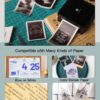 Phomemo Print Pod- M02 Mini Pocket Printer Inkless Note Printer Portable Bluetooth Thermal Printer Pocket Printer for Study Notes, Photo, Work List Printing, Receipts, Black