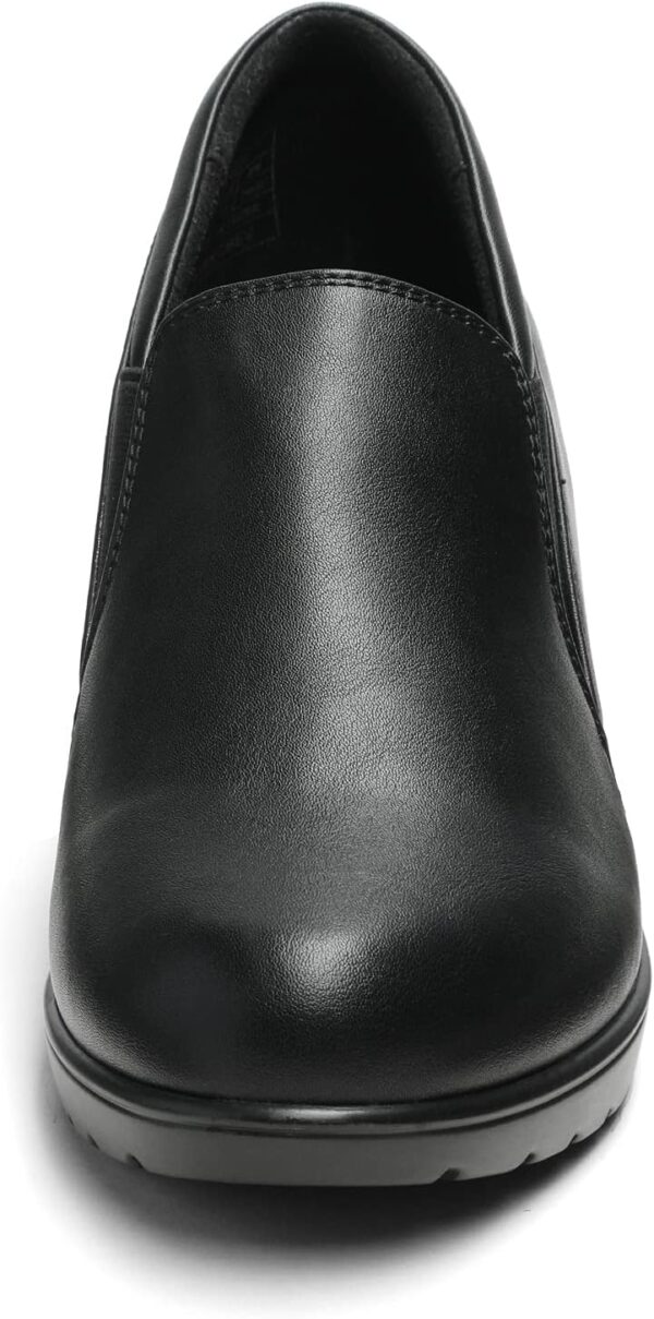 DREAM PAIRS Women's Low Chunky Block Heels Pumps Comfortable Slip-on Heeled Loafers Dress Work Shoes for Office Business