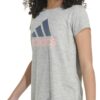 adidas Girls' Short Sleeve Aeroready Poly Scoop Neck Tee T-Shirt