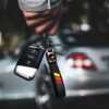 Leather Car Key Chain Metal Car Keyring Accessories, Keychain Keyring Family Present Car Accessories