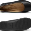 DREAM PAIRS Women’s Comfortable Ballet Dressy Work Flats, Round Toe Slip on Office Shoes
