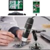USB Digital Microscope 40X to 1000X, 8 LED Magnification Endoscope Camera with Carrying Case & Metal Stand, Compatible for Android Windows 7 8 10 11 Linux Mac