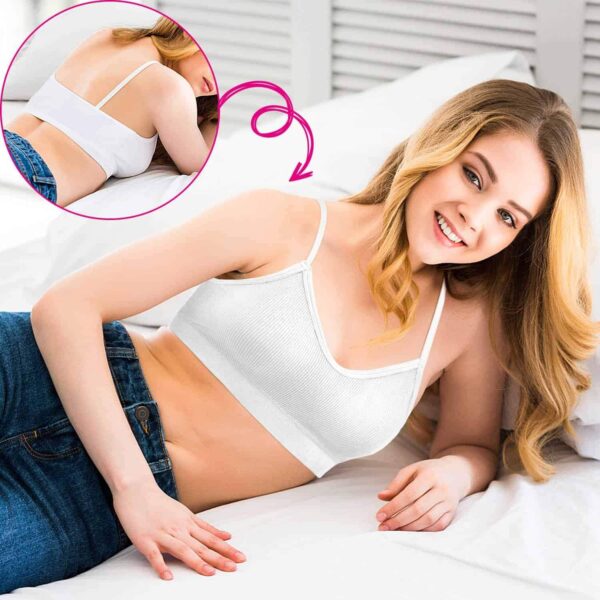 selizo Padded Bralettes for Women, 6 Pcs Sports Bras for Women Pack, V Neck Cami Bando Bra for Women Girls