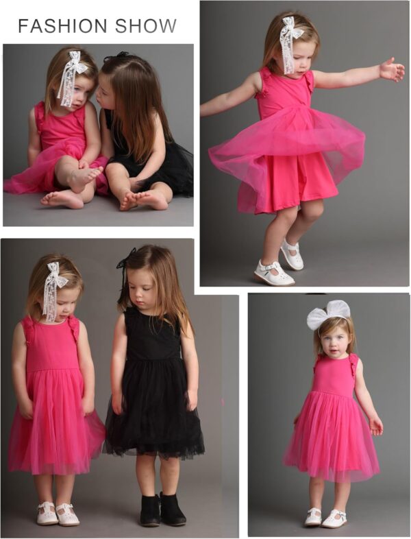 Arshiner Toddler Tutu Dress Little Girls Fluffy Summer Dresses Casual Party Tulle Sundress for Kids 2-6Y