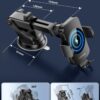 Wireless Car Charger, Fast Charging Phone Holder 3 in 1 Phone Mount Auto Clamping Car Accessories Compatible with iPhone 16 15 14 13 12 11 Xs XR, Samsung S23 Ultra S22 S21 S20/S10+ S9+ Note 9