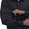 Alimens & Gentle Mens Dress Shirts 4-Way Stretch Long Sleeve Collared Casual Solid Wedding Dating Button Down Shirt