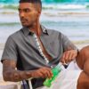 COOFANDY Men's Button Down Shirts Short Sleeve Casual Shirts Summer Beach Shirts Vacation Wedding Shirts with Pocket