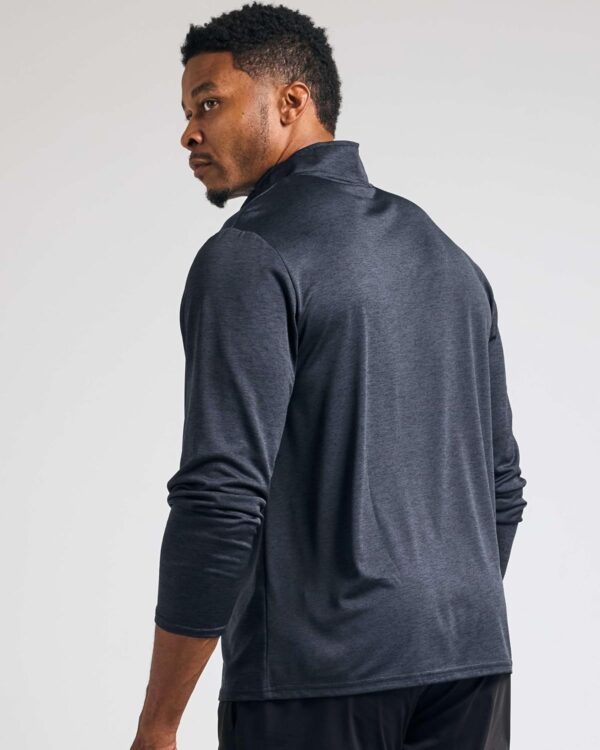 Real Essentials 3 Pack: Men's Dry-Fit Active Quarter Zip Long Sleeve Athletic Performance Pullover (Available In Big & Tall)