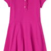 The Children's Place Girls' Short Sleeve Ruffle Polo Dress