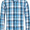 Alimens & Gentle Men's Plaid Button Down Shirts Cotton Long Sleeve Dress Shirts Regular Fit Gingham Shirts