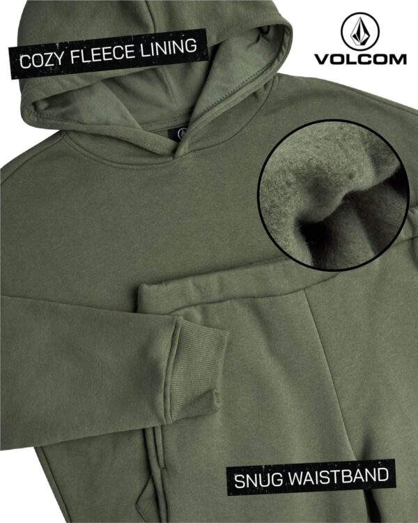 Volcom Boys' Jog Set - 2 Piece Soft Fleece Active Set Boys Hoodie Sweatshirt and Jogger Pants - Cozy Boys Jogger Set (4-20)