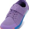 WHITIN Little/Big Kid Barefoot Shoes | Boys/Girls Lace-up Minimalist Sneakers | Wide Toe Box | Natural Flexible Fit