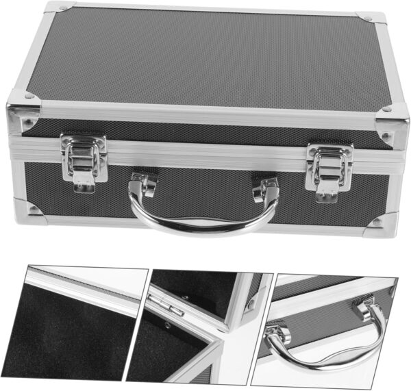 Aluminium Alloy Handheld Tool Storage Box Compact Tool Case for Small Tools Gadgets and Electronics Size with Insert