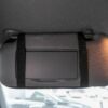 EXCELLENT ELITE SPANKER Car Sun Visor Organizer Auto Interior Accessories Visor Storage Pouch Holder for Car, SUV, Truck with with Multi-Pocket（Black