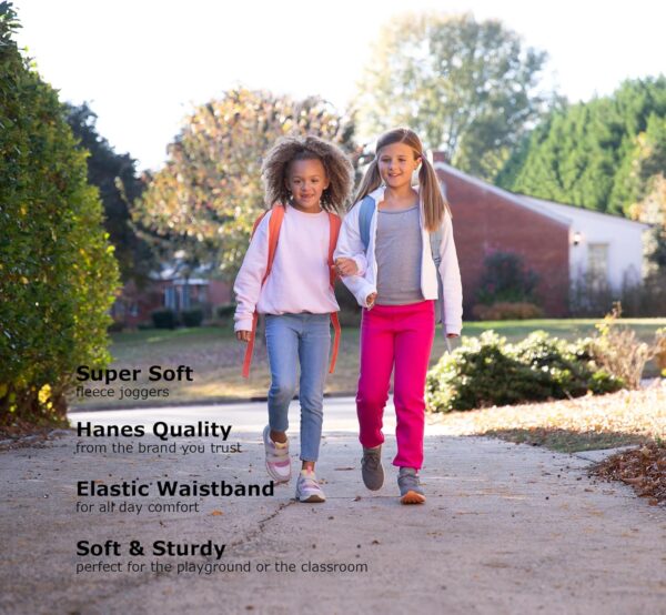 Hanes Girls' Comfortsoft Ecosmart Jogger Pants