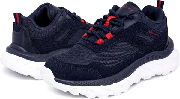 Nautica Kids Boys & Girls Athletic Sneakers - Chunky Cushion Heel Running & Hiking Shoes (Lace-Up/Bungee Slip-On) (Big Kid/Little Kid/Toddler)