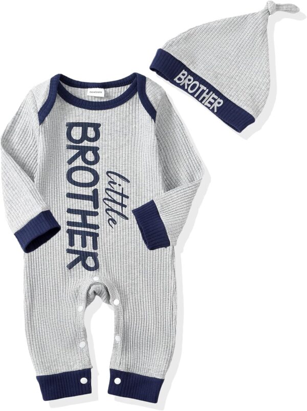 NZRVAWS Newborn Baby Boy Clothes Infant Coming Home Outfits Baby Boy Romper Preemie Jumpsuit Bodysuit Hat 0-18 Months