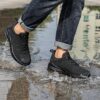 LARNMERN Mens Non Slip Work Shoes Slip On Water Resistant Walking Sneakers Zapatos Trabajo Waterproof Food Service Chef Kitchen