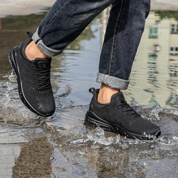 LARNMERN Mens Non Slip Work Shoes Slip On Water Resistant Walking Sneakers Zapatos Trabajo Waterproof Food Service Chef Kitchen