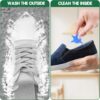 Shoe Washing Machine Bag, Laundry Bags Shoes Washer Pouch for Sneakers, Free Your Hands Unstain Cleaner Kit Gadget, Gift for House Wife & Mom (Gray 2pcs)