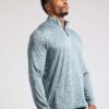 Real Essentials 3 Pack: Men's Dry-Fit Active Quarter Zip Long Sleeve Athletic Performance Pullover (Available In Big & Tall)