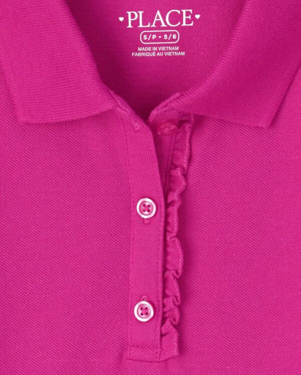 The Children's Place Girls' Short Sleeve Ruffle Polo Dress