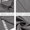 COOFANDY Men's Button Down Shirts Short Sleeve Casual Shirts Summer Beach Shirts Vacation Wedding Shirts with Pocket